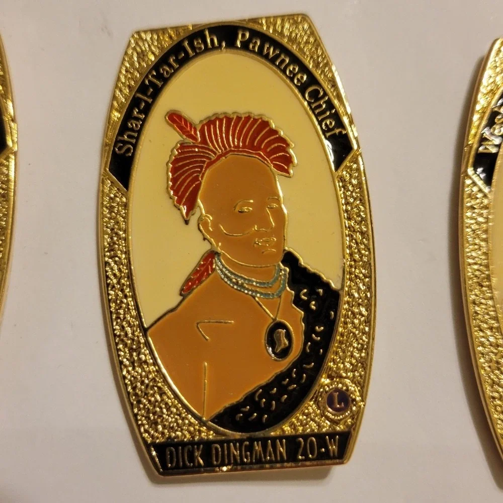 13pc Lions Club‎ International Native American Chiefs Enamel Trading Pin Set